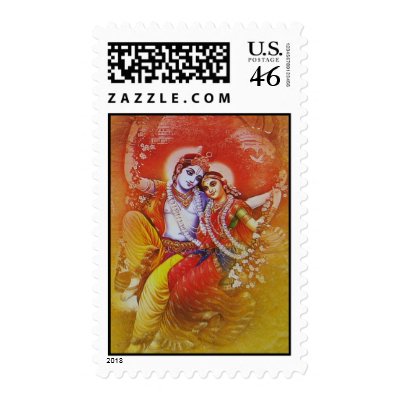 Radha Krishna Postage by webdense