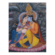 Radha Krishna Postcard