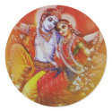 Radha Krishna Sticker by webdense Radha Krishna Sticker