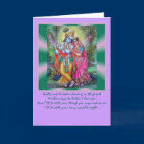 Radha Krishna words cards