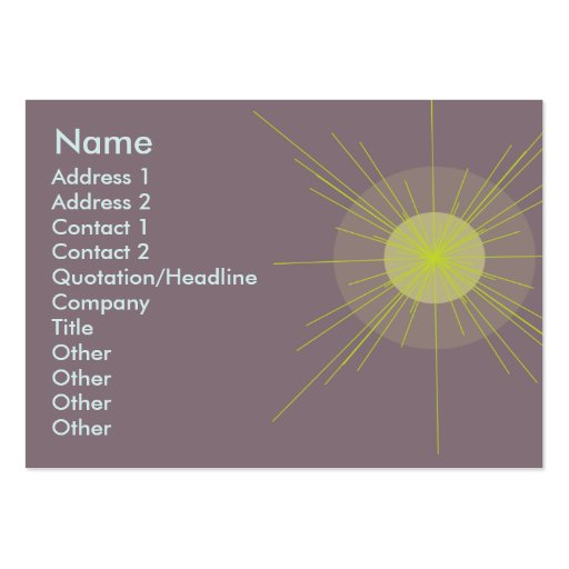 Radial - Chubby Business Card