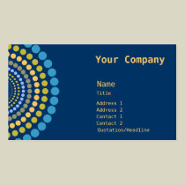 Radial Dots Quick-Create Business Card business cards