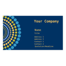 Radial Dots Quick-Create Business Card