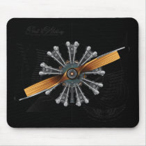 Radial Engine Engineering Version Mouse Pads