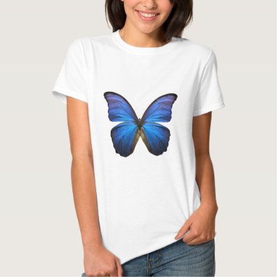 Radiant Blue Butterfly Tee Shirt