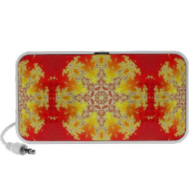 Radiant heart Kaleidoscope Mandala Portable Speakers