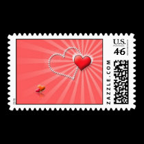 Radiant Hearts postage