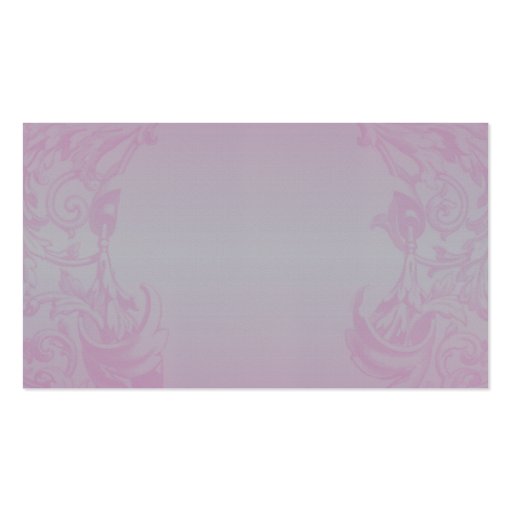 Radiant Orchid and Grey Posh Wedding Place Cards Business Card (back side)