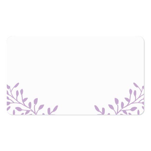 Radiant Orchid Secret Garden Wedding Place Cards Business Card (front side)