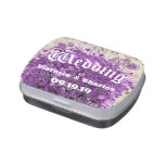 Radiant Purple Heart Leaf Tree Wedding Candy Tin at Zazzle