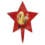 Radiant Red Rose Swan Cake Pick