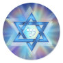 Radiant Star of David Round Stickers