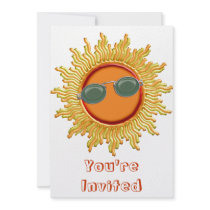 Radiant Sun with Sunglasses Announcements