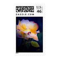 Radiant Yellow Rose postage by ArtbyFrancine Radiant Yellow Rose postage
