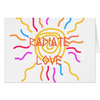 radiate love card by joacreations