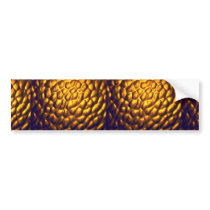 Radiating golden blob cluster bumper stickers