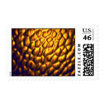 Radiating golden blob cluster stamps