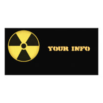 Radiation 1 personalized photo card