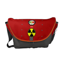 Radiation Geiger Counter Effect Messenger Bag M at Zazzle