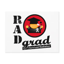 Radiation Grad BONE CANCER Post Card