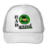 Radiation Grad KIDNEY CANCER Green Ribbon hats