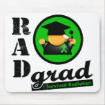 Radiation Grad KIDNEY CANCER Green Ribbon mousepads