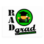 Radiation Grad KIDNEY CANCER Green Ribbon postcards