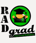 Radiation Grad KIDNEY CANCER Green Ribbon t-shirts