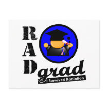 Radiation Grad MALE BREAST CANCER Post Card