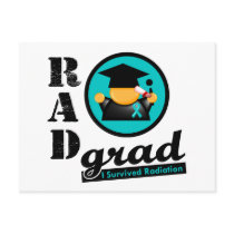 Radiation Grad OVARIAN CANCER Post Card