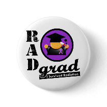 Radiation Grad PANCREATIC CANCER Pinback Buttons