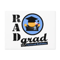 Radiation Grad PROSTATE CANCER Postcard