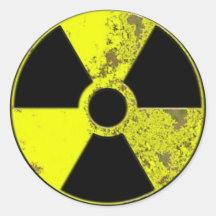 Radiation Round Sticker