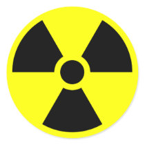 Radiation Sign Sticker