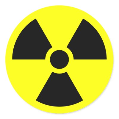 Radiation Sign Sticker