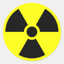 Radiation Sign Sticker