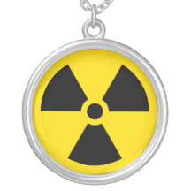 Radiation symbol necklace