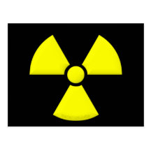 Radiation Symbol Postcard