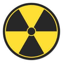 Radiation Symbol Sticker by yarddawg Radiation Symbol Sticker