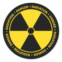 Radiation Symbol Sticker by yarddawg Radiation Symbol Sticker
