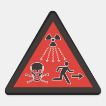 Radiation Symbol Sticker