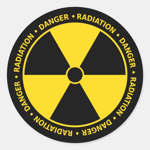 Radiation Symbol Sticker Zazzle