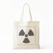 Radiation Trefoil Sign Symbol Warning Sign Symbol Canvas Bags