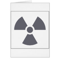 Radiation Trefoil Sign Symbol Warning Sign Symbol Greeting Card