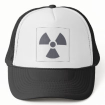 Radiation Trefoil Sign Symbol Warning Sign Symbol Mesh Hat