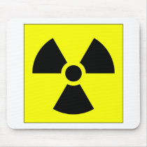 Radiation Trefoil Sign Symbol Warning Sign Symbol Mousepad