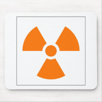 Radiation Trefoil Sign Symbol Warning Sign Symbol Mouse Pad