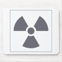 Radiation Trefoil Sign Symbol Warning Sign Symbol Mouse Pad