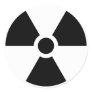 Radiation Trefoil Sign Symbol Warning Sign Symbol Sticker