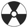 Radiation Trefoil Sign Symbol Warning Sign Symbol Round Stickers